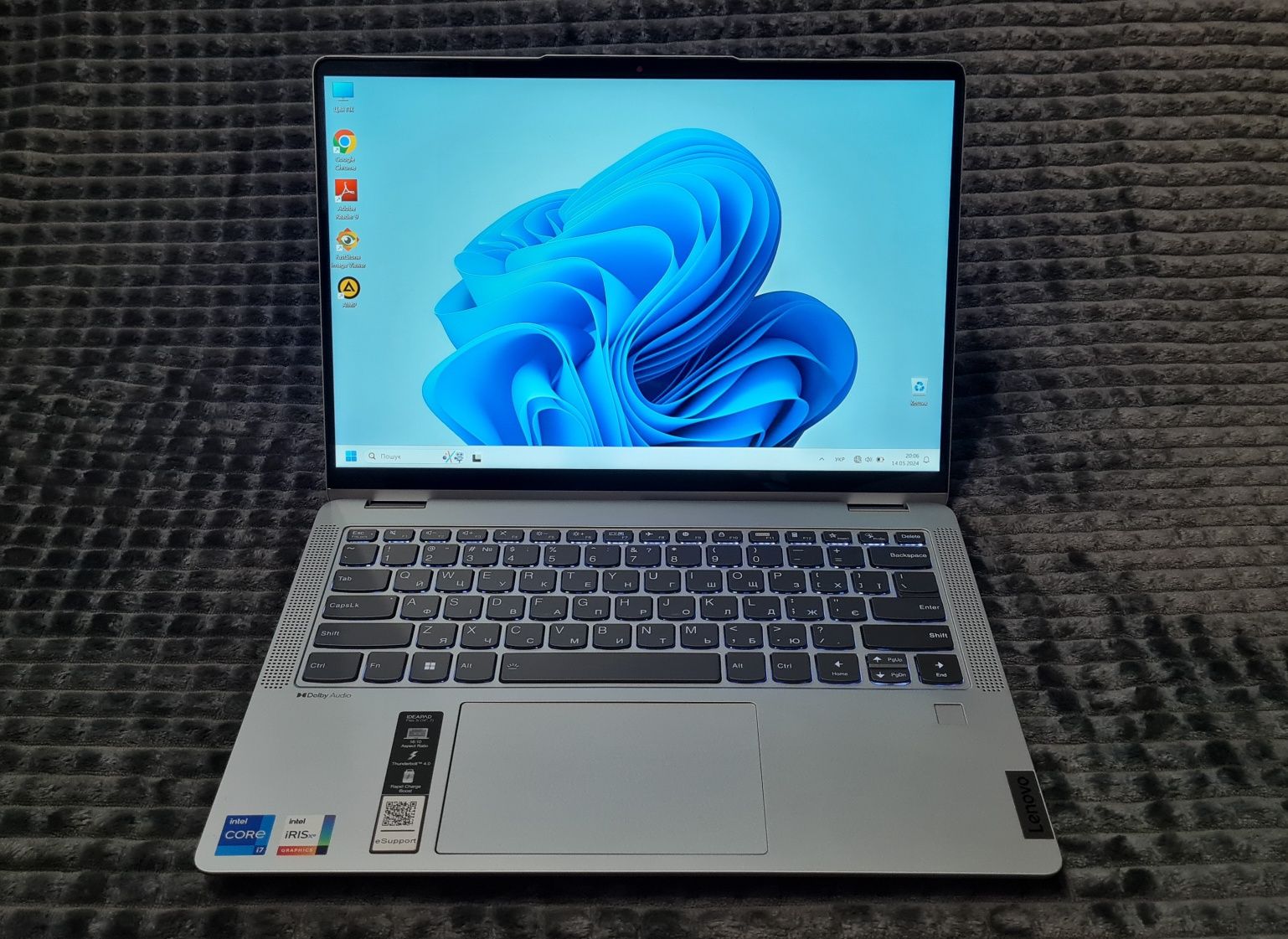 Ноутбук Lenovo IdeaPad Flex 5 14IAU7 / 14 FHD/i7 1255u/8GB/512GB SSD