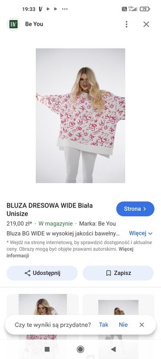 Bluza BG oversize do legginsów