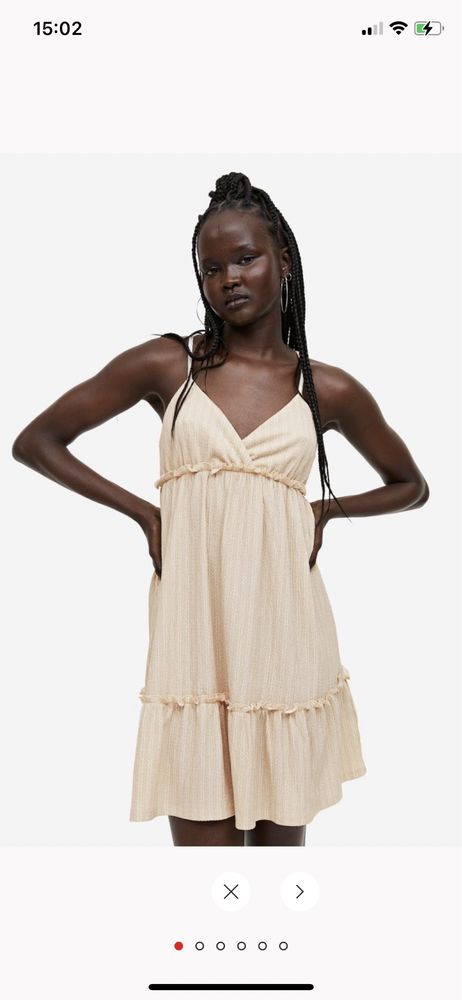 Sukienka beżowa H&M