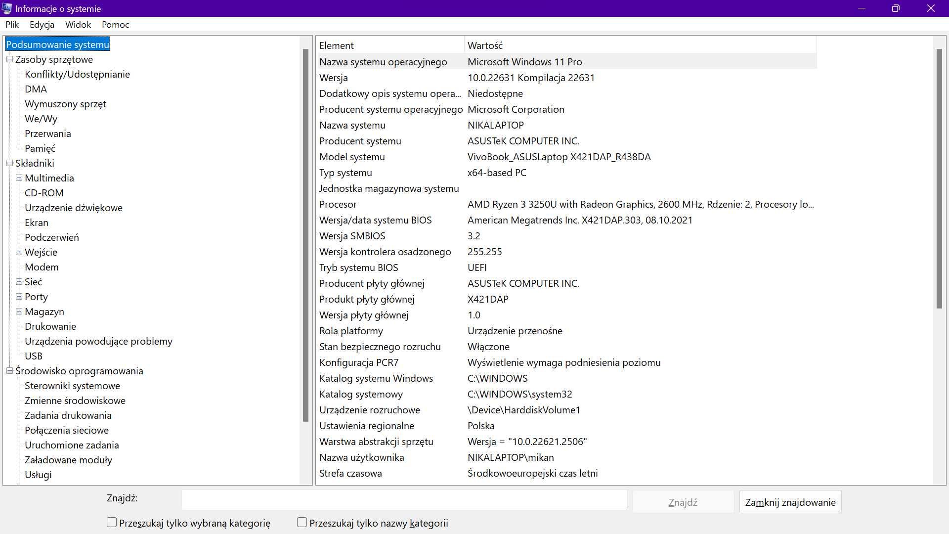 Notebook ASUS VivoBook X421DAP_R438DA (czarny)