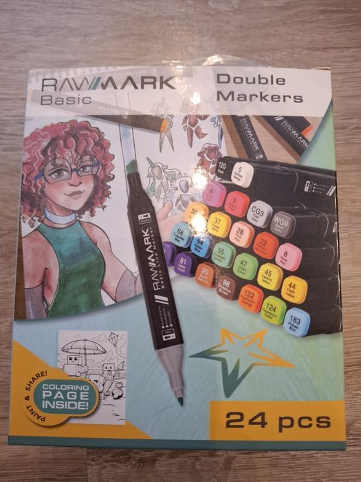 Markery dwustronne kolorowanki