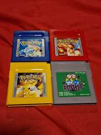 Gameboy Jogos de Pokémon Blue, Red, Yellow & Green JP