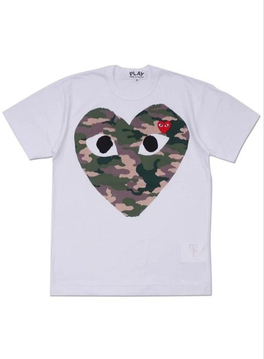 Футболка Comme des Garcons, тишка ком дес гарконс, cdg white tee