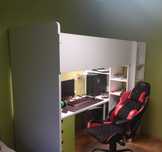 Łóżko piętrowe Ikea + biurko