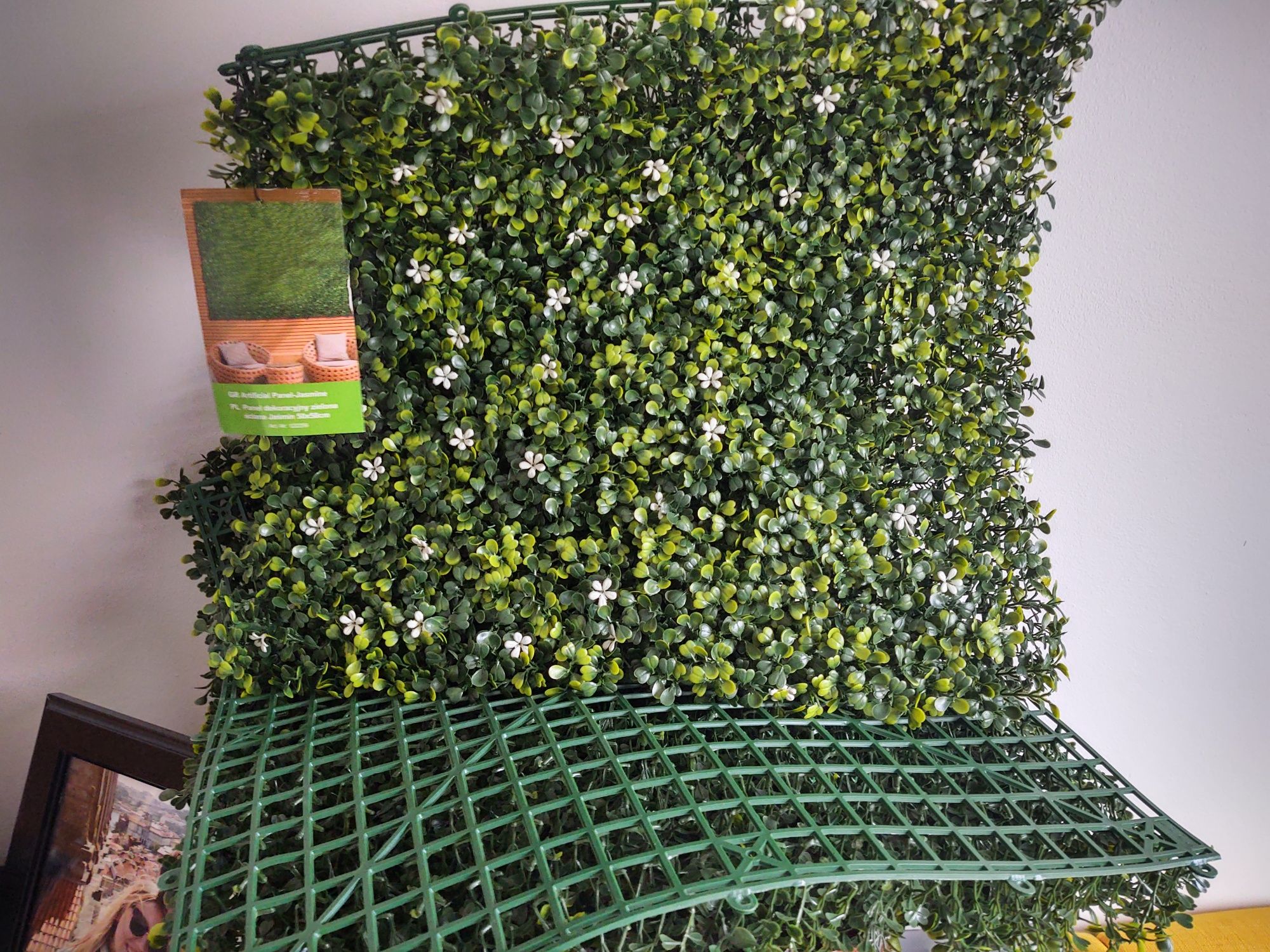 Panel dekoracyjny zielona ściana jaśmin 50x50cm