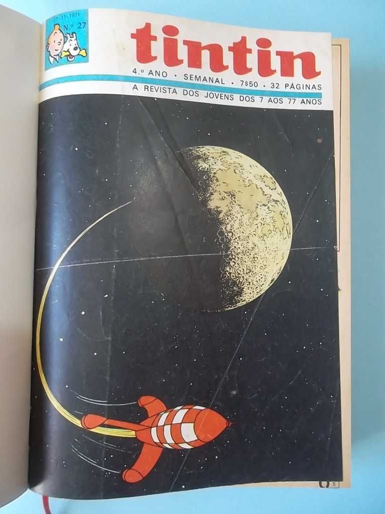 Volumes TINTIN. Encadernações não editoriais. Desde o 3º ano.