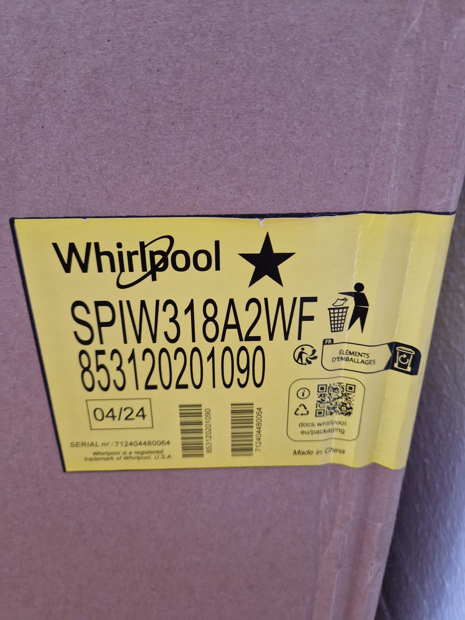 Ar condicionado Whirlpool SPIW318A2WF