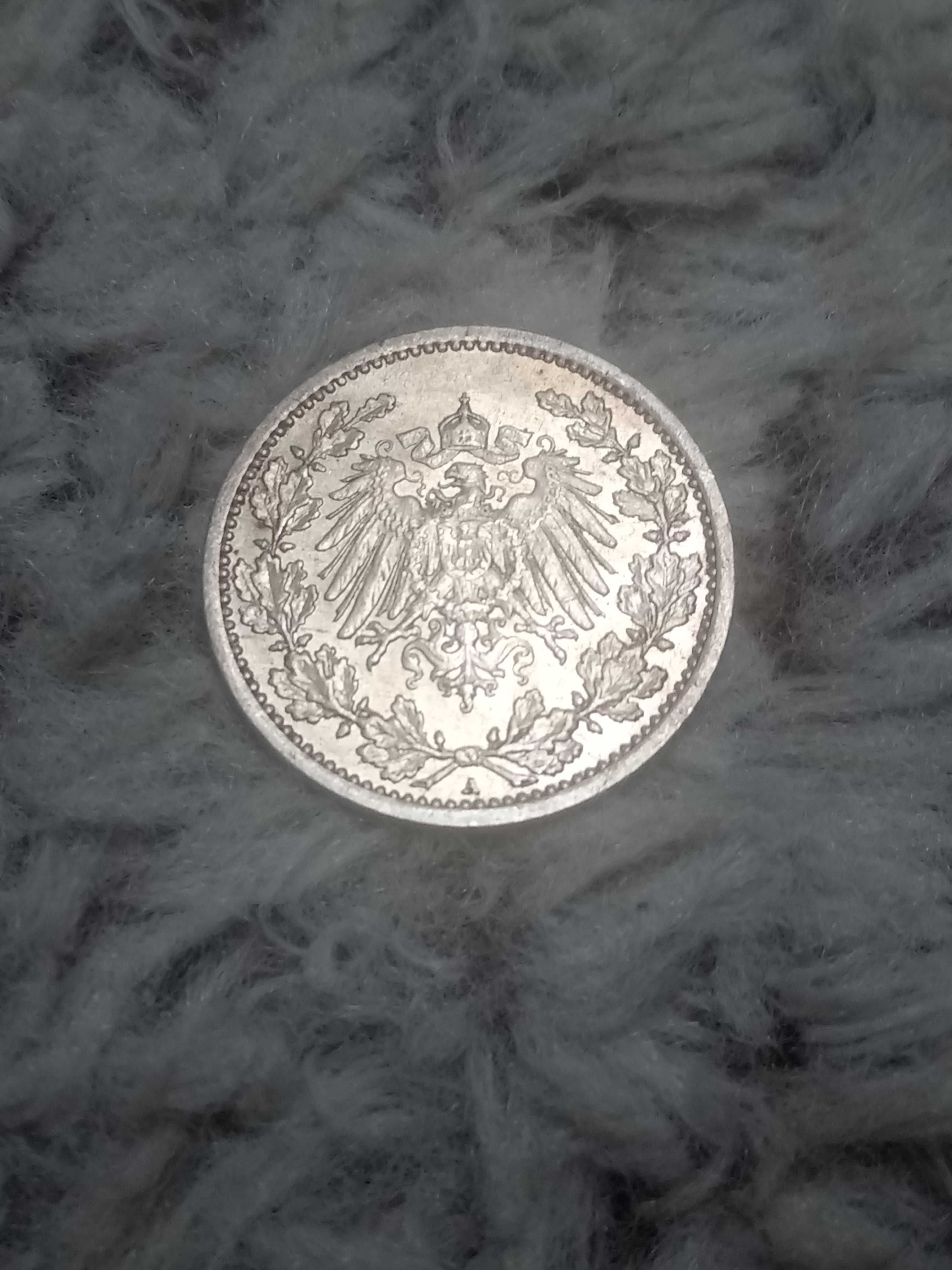 Cesarstwo Niemieckie 1/2 marka 1914