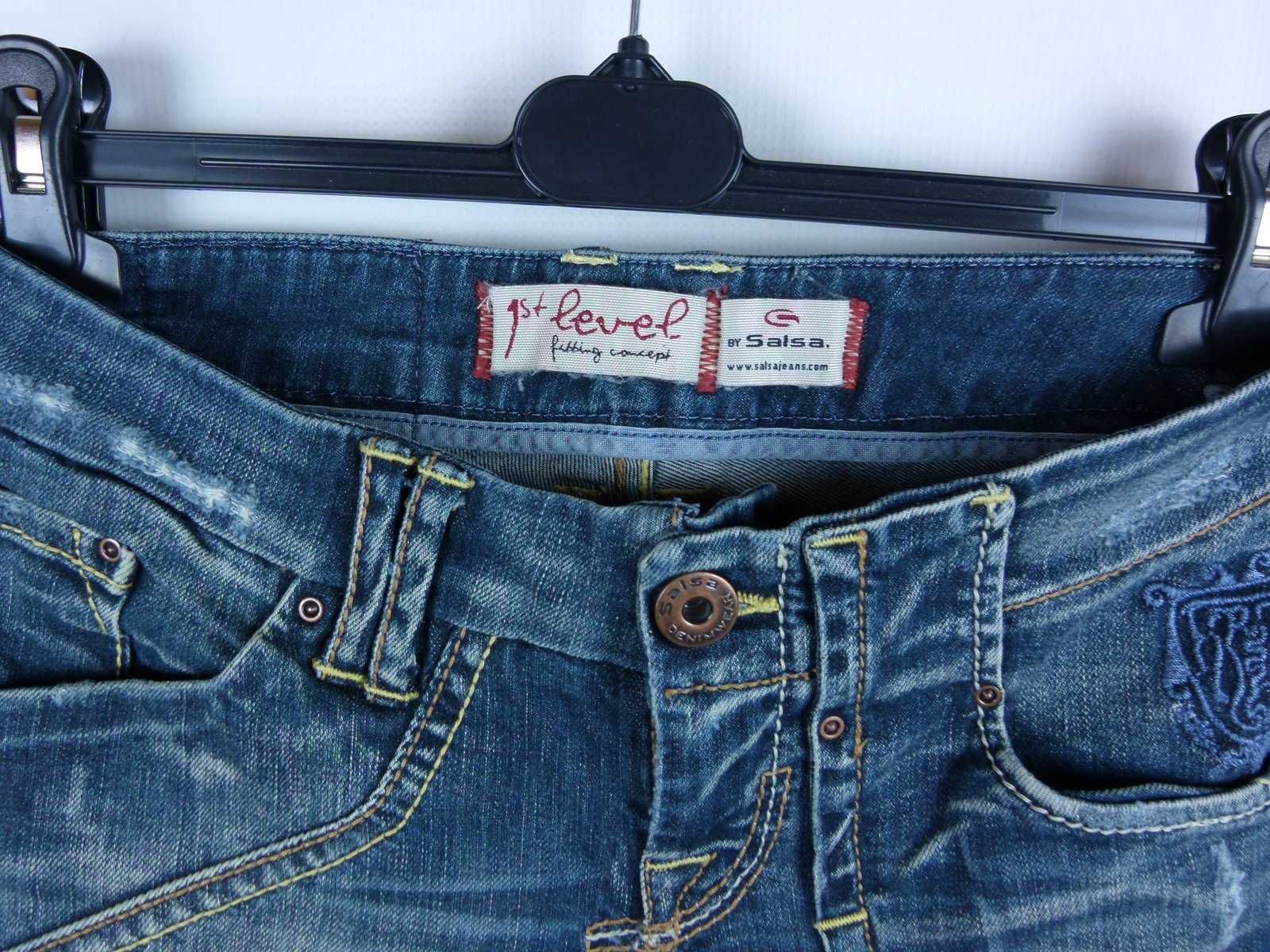 Salsa 1st Level spodnie dżins bootcut jeans / W26 T34