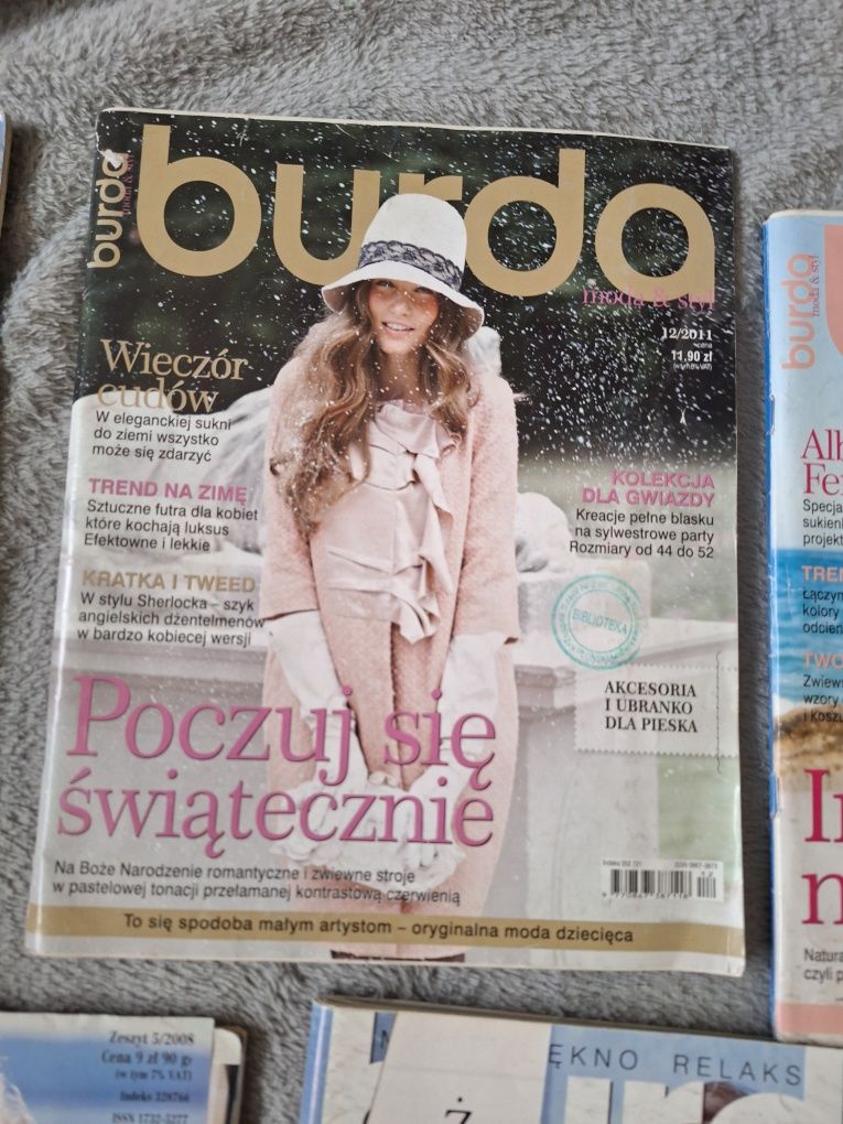 Zestaw gazet krawieckich Burda 5 szt