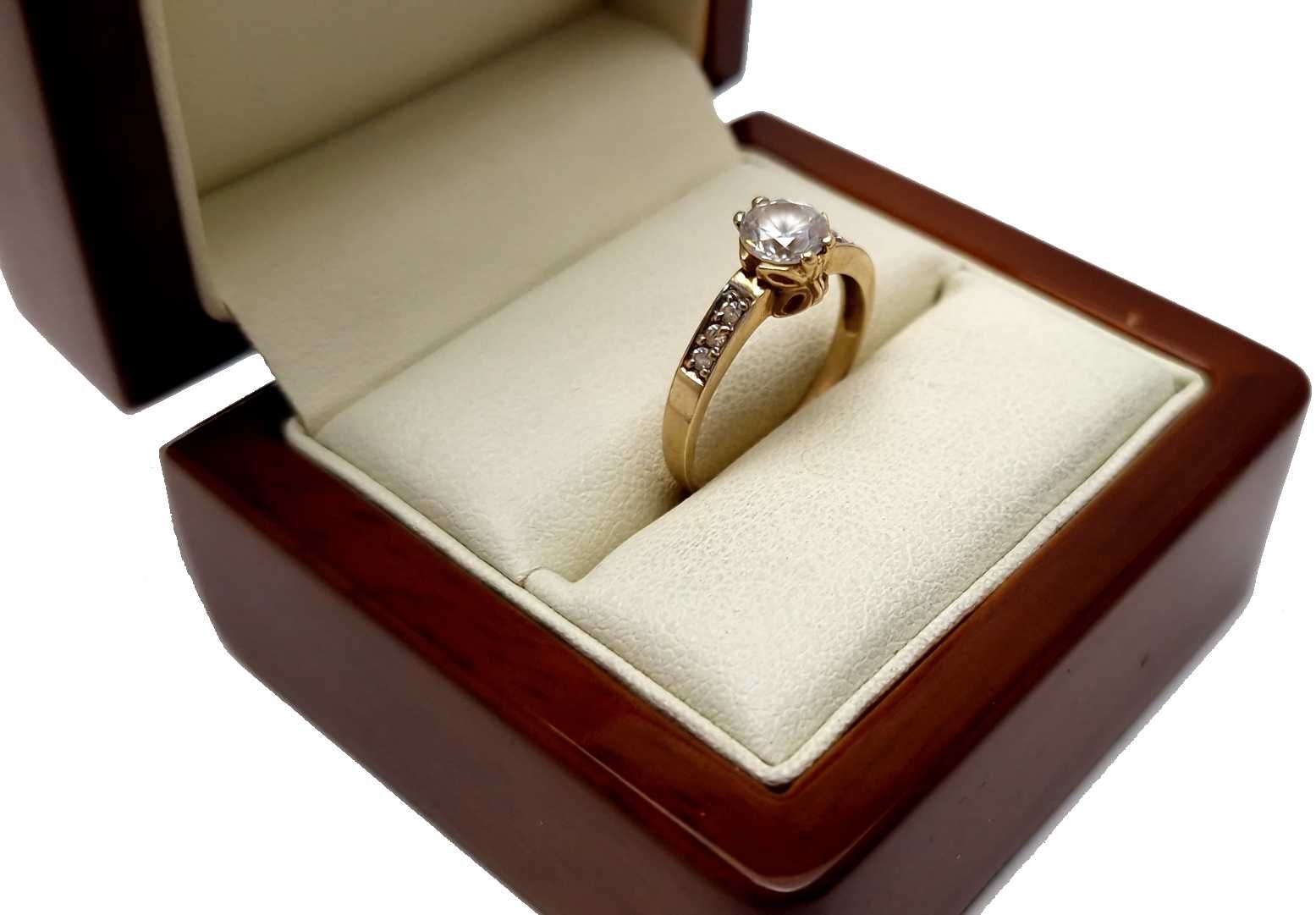 Cudny złoty pierścionek  2,31 G 585 14K R.14