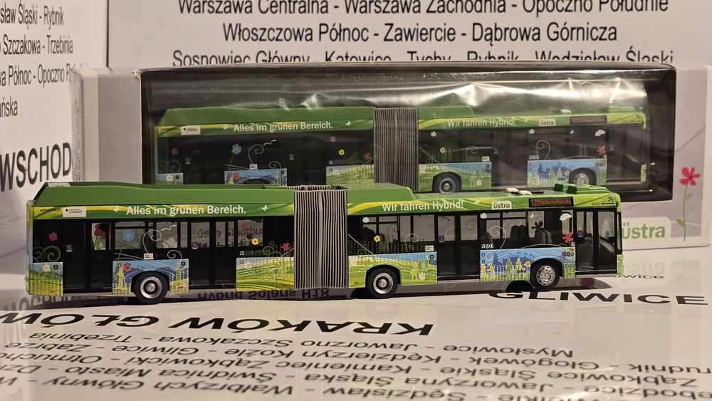 VK Model autobus Solaris Urbino 18 Hybrid III Ustra Hannover 1:87