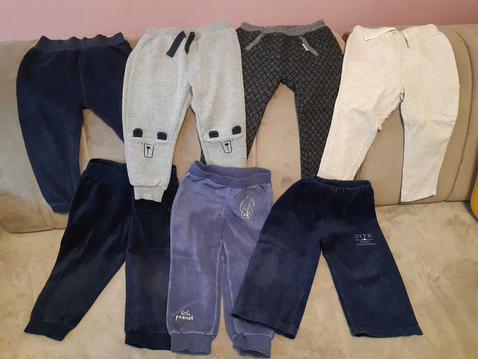 Spodnie r. 92 7 sztuk i gratis