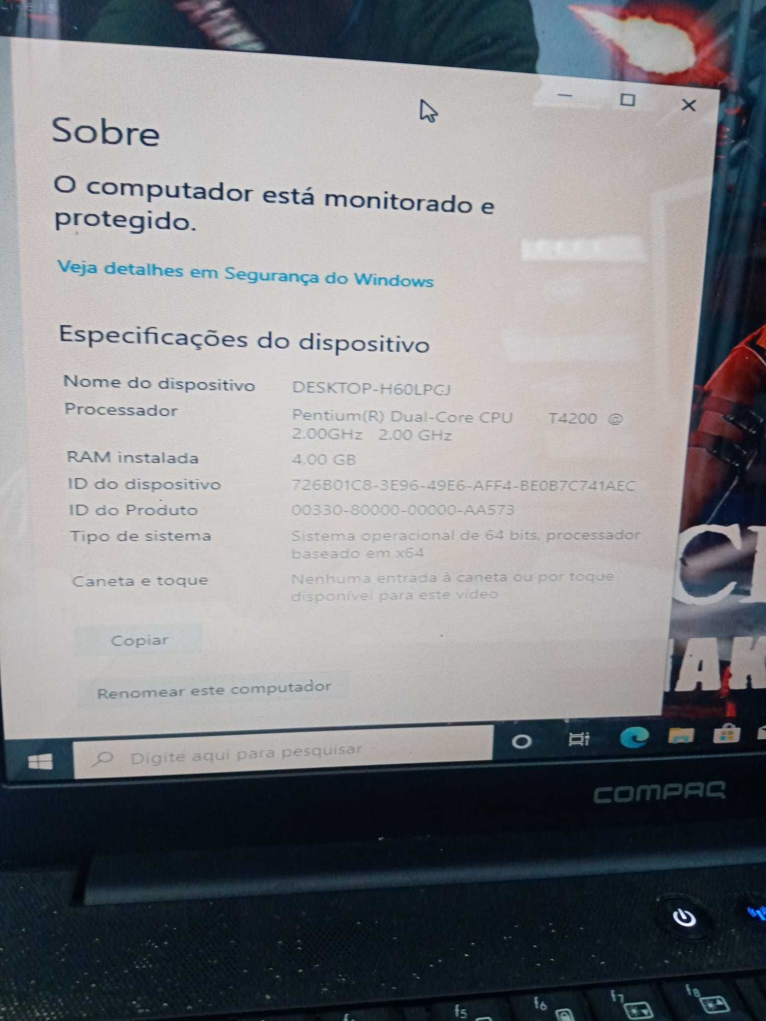 Portátil HP Modelo CQ60