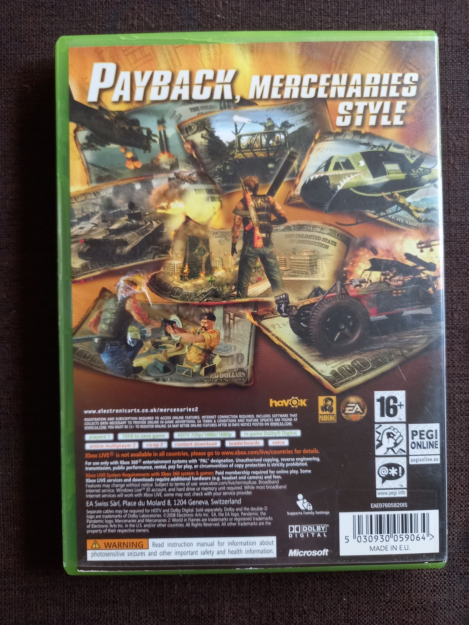 Gra Mercenaries 2 World In Flames na konsolę xbox 360