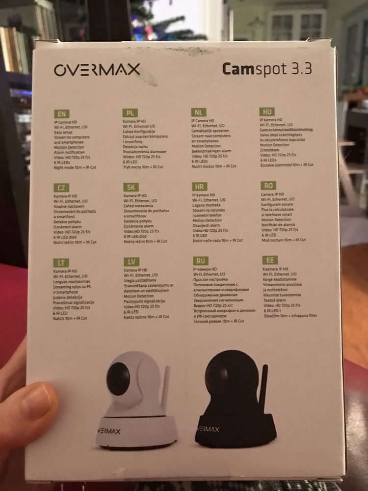 Kamera Overmax WiFi IP monitoring model Camspot 3.3 NOWA