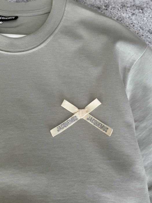 Футболка Jacquemus premium оверсайз з qr-code та бірками i57/7433