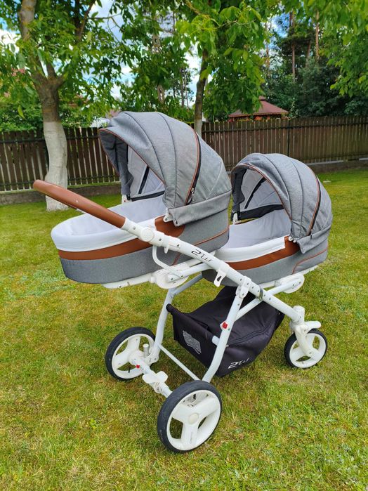 Wózek bliźniaczy 2w1