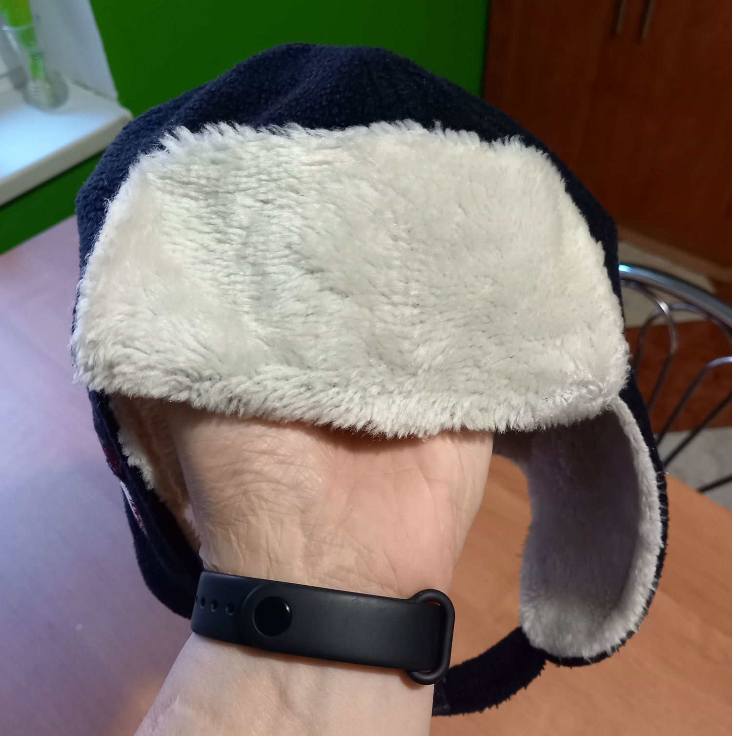 Czapka zimowa na uszka r.1-1,5 roku