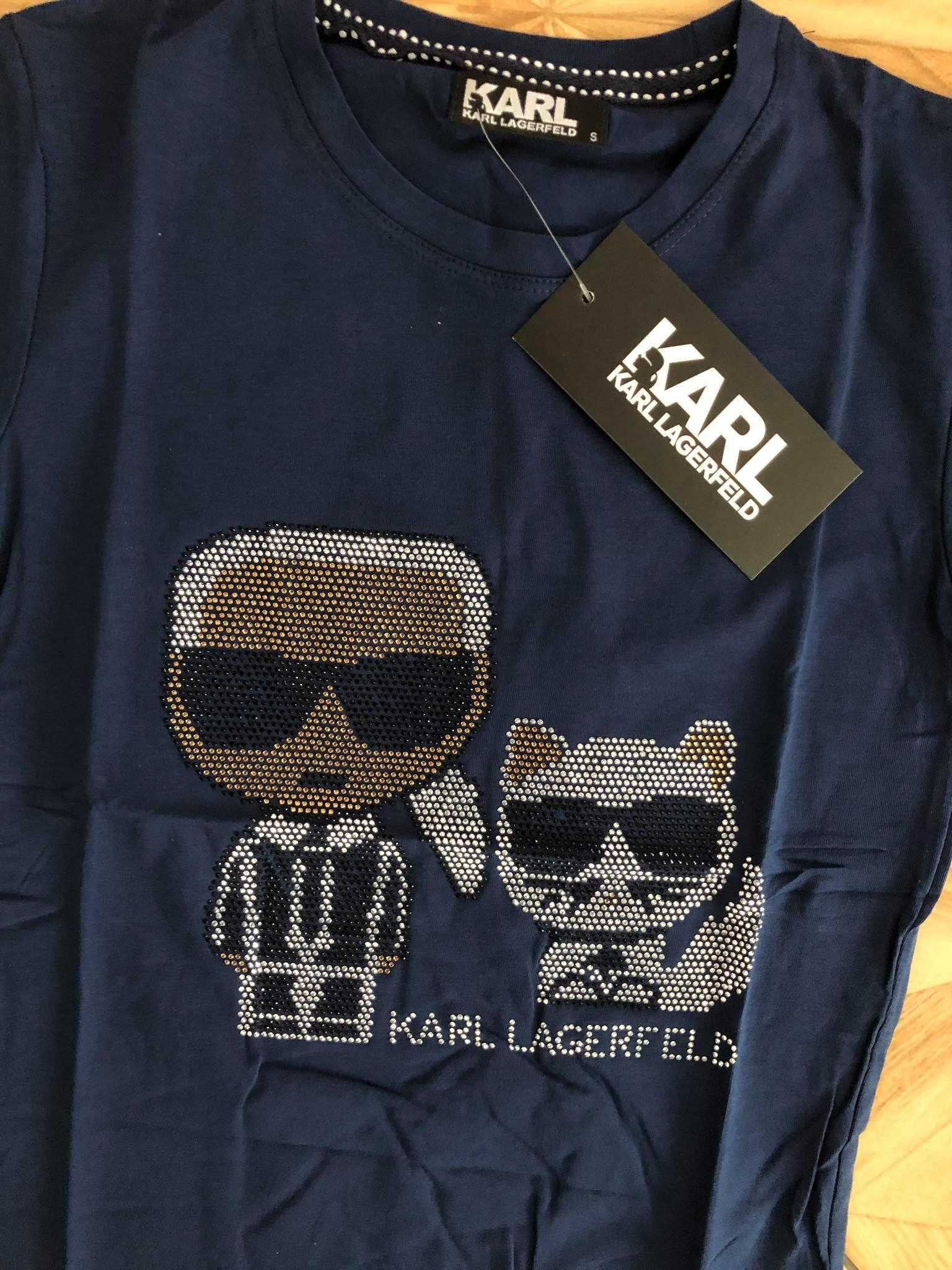 Karl Lagerfeld Koszulka Damska CEKINY!