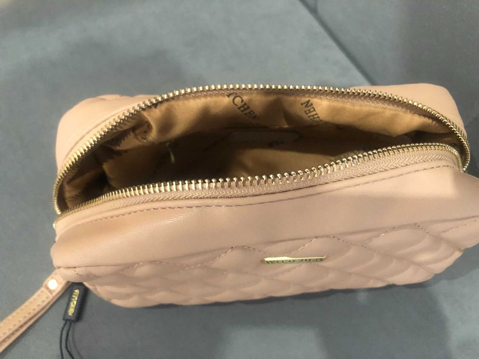 Skórzana pikowana kosmetyczka saszetka damska WITTCHEN