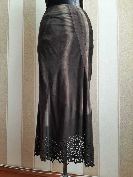 Юбка из натуральной замши. Юбка замшевая PINKO.