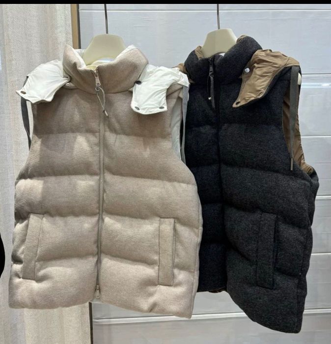 утеплені жилети у стилі Brunello Cucinelli /жилет женский /мужской