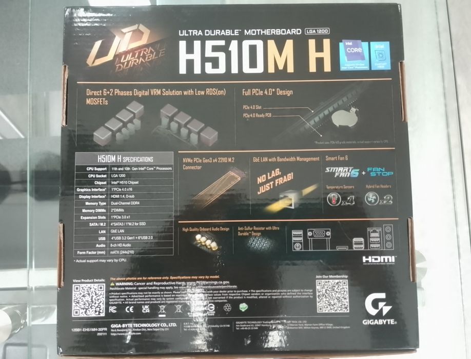 Pack Gaming Intel i3 10100f + Motherboard Gigabyte|