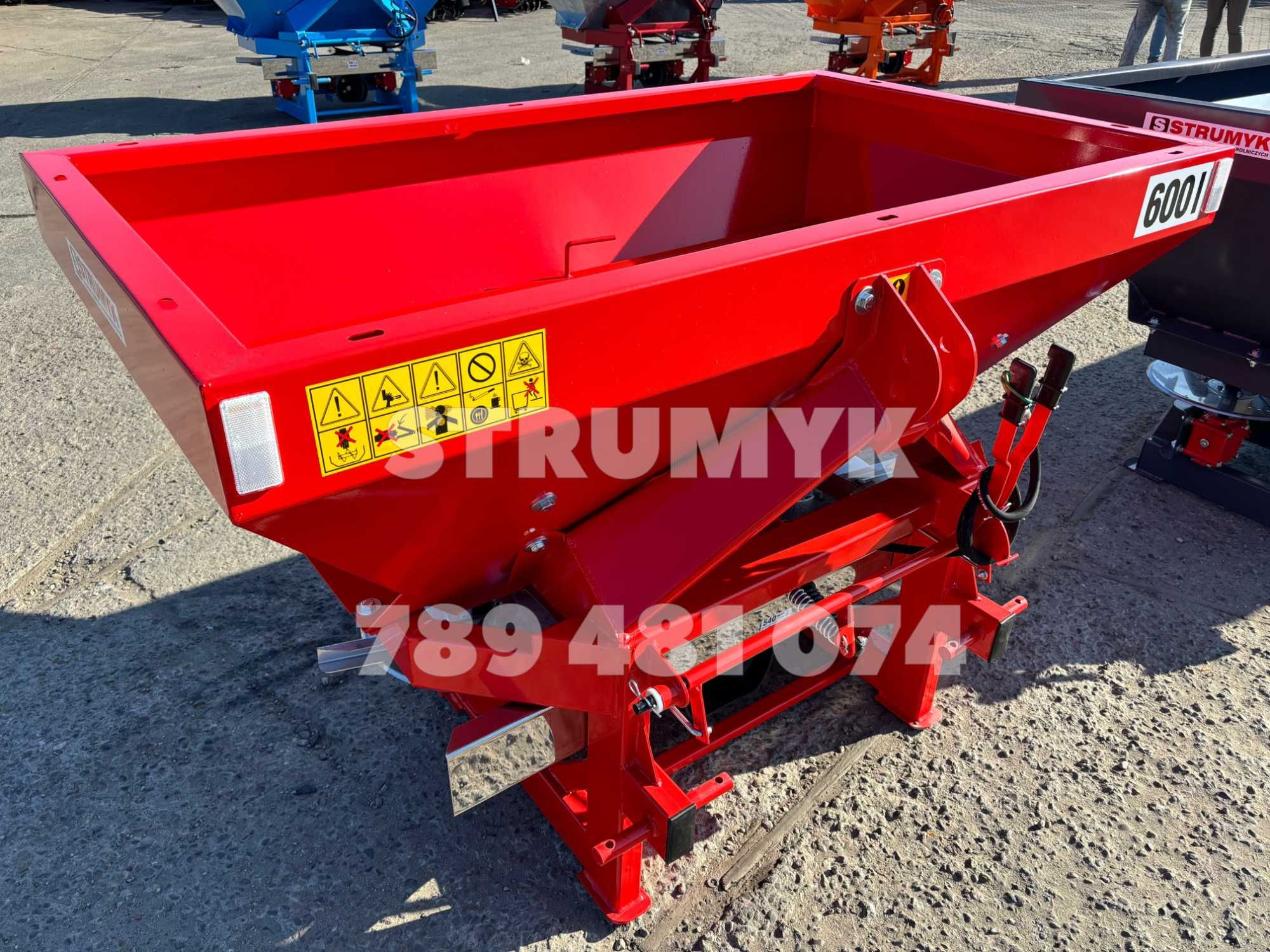 rozsiewacz nawozu/siewka dwutalerzowy STRUMYK/tytan/plandeka/hydraulik