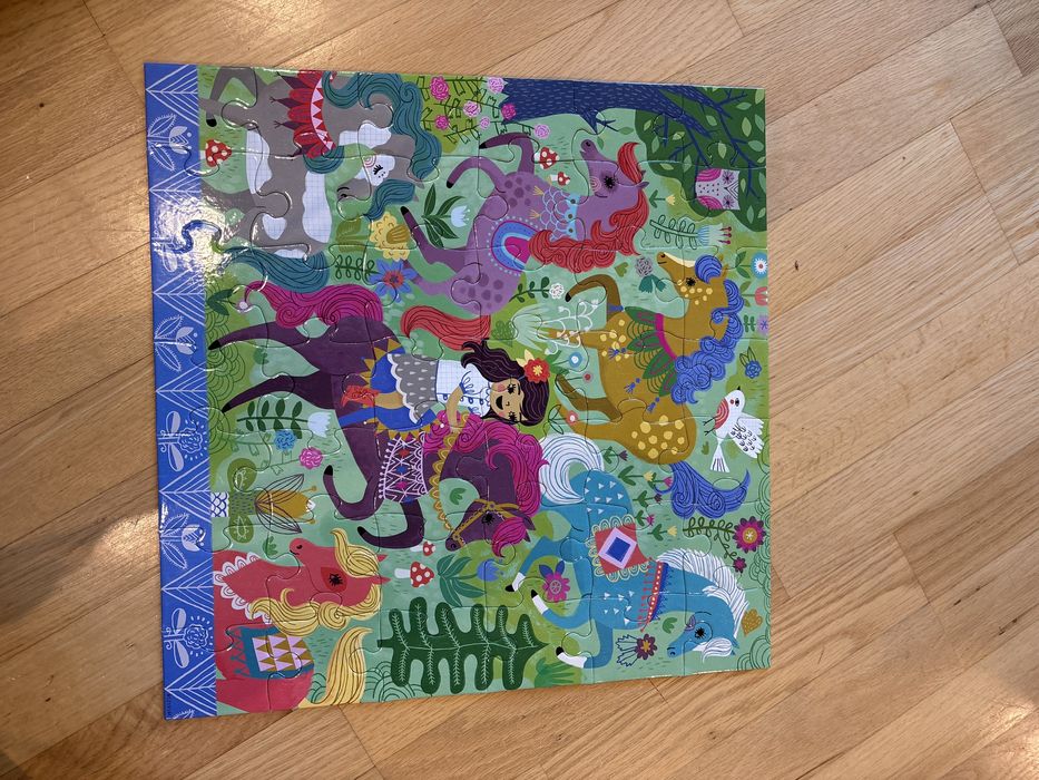 Mudpuppy puzzle 42 konie kocyki stan idealny prezent święta