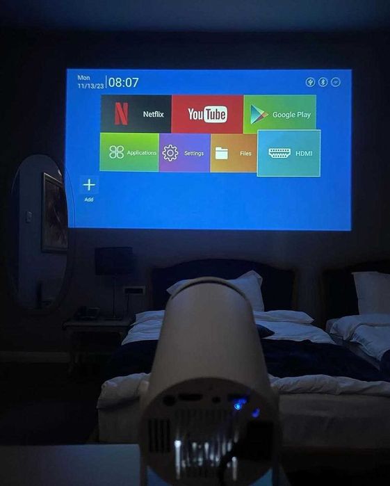 проектор android 12 HY190 pro смарт ТВ WiFi приставка кинотеатр