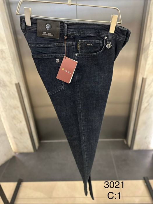 Джинси Loro Piana чоловічі чорні джинси лоро піана чоловічі чорні