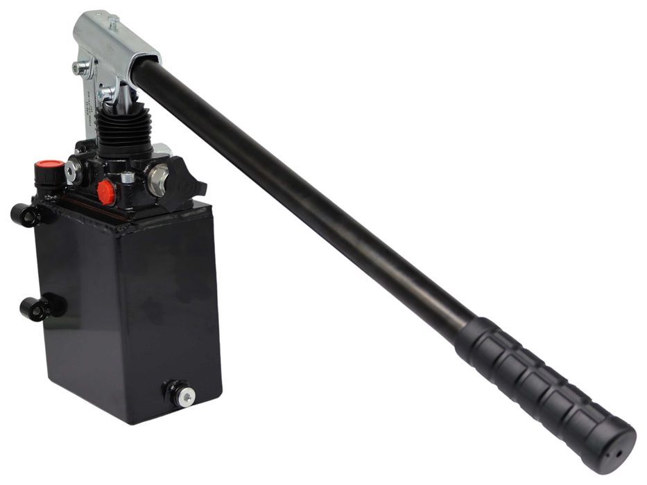 POMPA HYDRAULICZNA Ręczna Jednostronna 25cm3 PRB + Zbiornik 2L [4364]