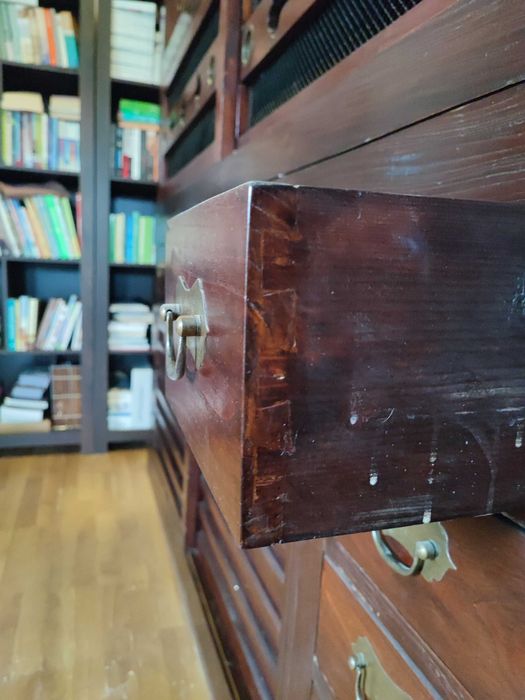 Komoda/ Regał/ Witryna Chińska Rękodzieło Palisander