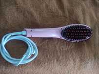 Расчёска выпрямитель Fast Hair электрическая, насадки дифузорна фен