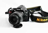 Nikon D60 com lente Nikon 18-55mm máquina fotográfica digital reflex