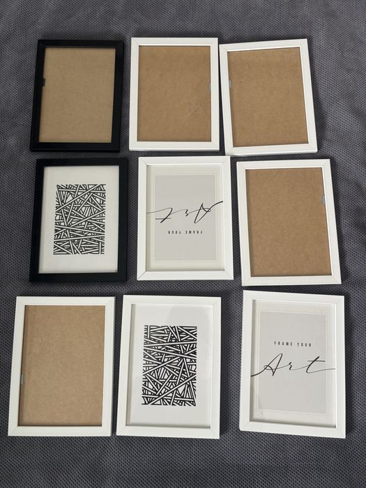 Ramki 9 sztuk rozmiar kolo 14x20,5