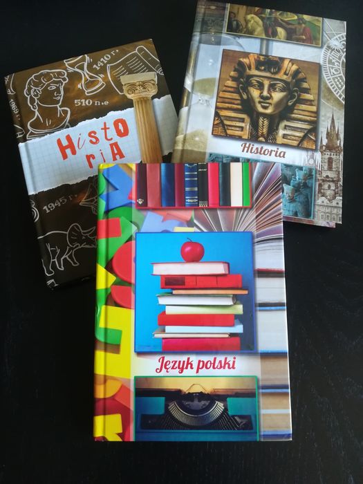 Nowy! Zeszyt szkolny A5 96 k linia język polski oprawa twarda 10 sztuk