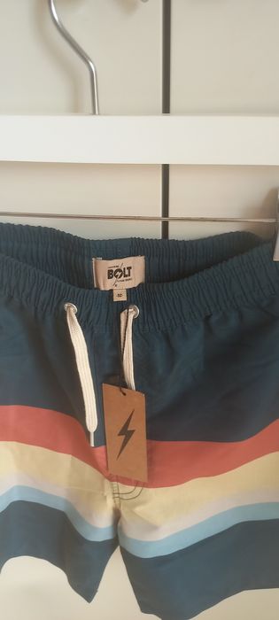 Calções de banho LIGHTNING BOLT tamanho 32 (Novos)