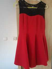 Czerwona sukienka, rozmiar S, np na Andrzejki