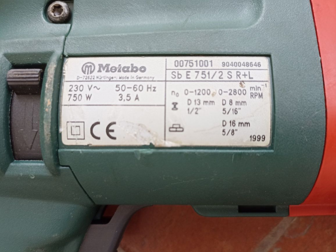 Berbequim METABO Sb E 751/2 S R+L