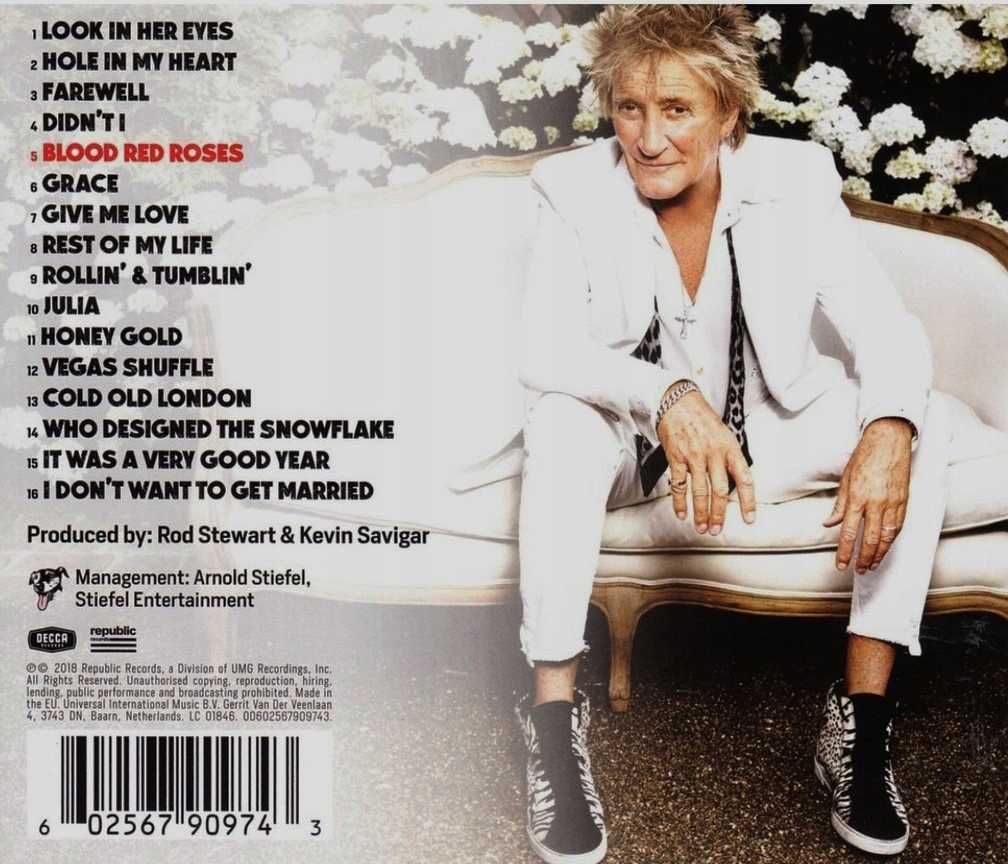 Rod Stewart Blood Red Roses CD