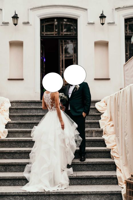 Przepiękna suknia ślubna rozmiar 36, wszyty biustonosz, nowa za 5790