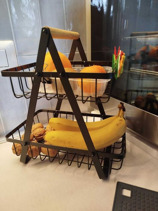 Stojak z koszykami na owoce warzywa do kuchni akcesoria kuchenne