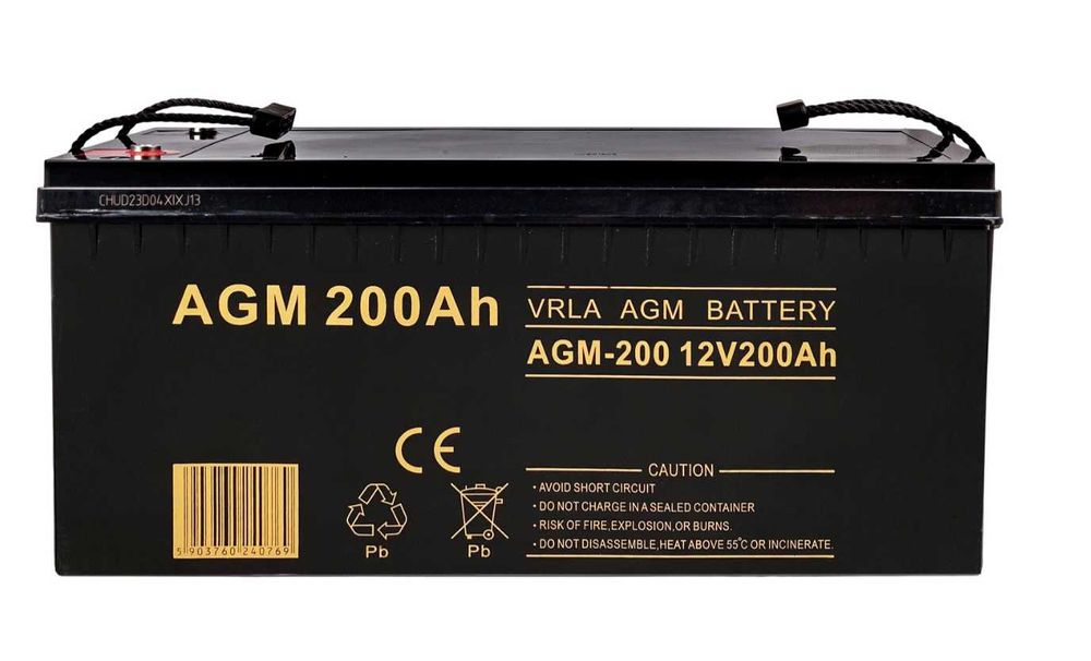 Акумулятор AGM VRLA 12V 200Ah VOLT POLSKA • акумуляторна батарея