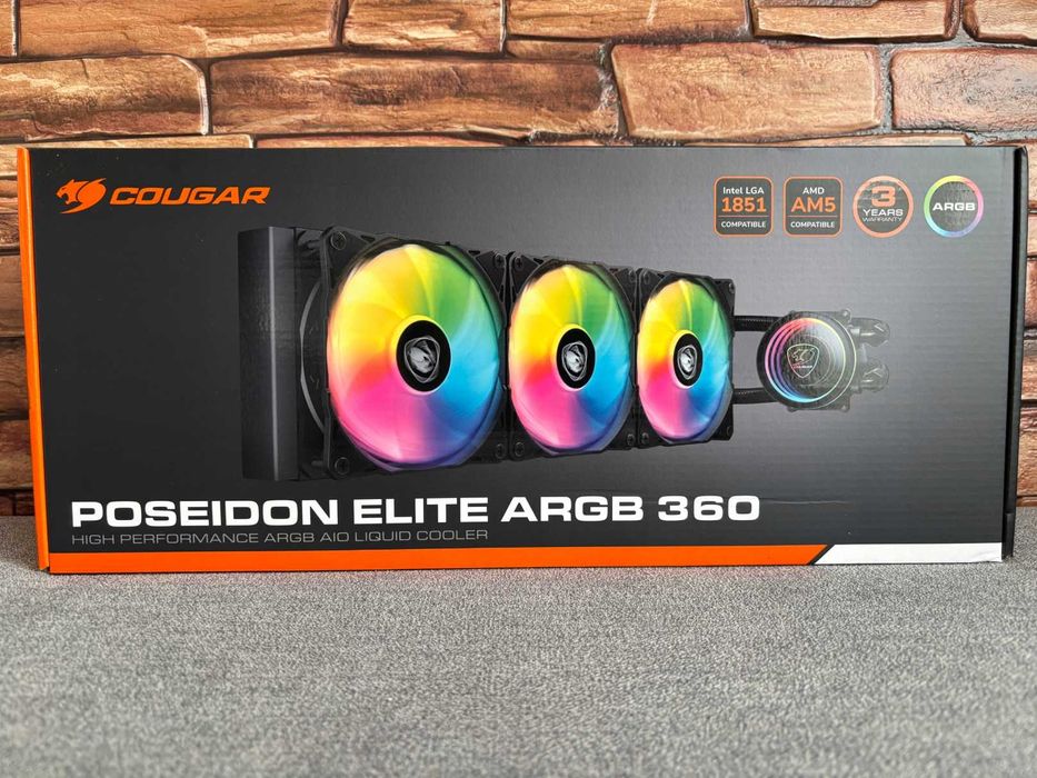 Chłodzenie wodne COUGAR AIO Liquid Cooling Poseidon Elite ARGB 360