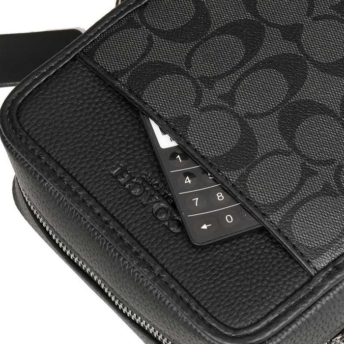 Сумка Coach через плечо, мессенджер Коуч бананка барсетка, слинг сумка