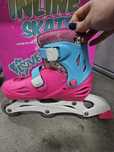 Patins em linha decathlon love gato rosa azul tamanho tamanho 30 a 33