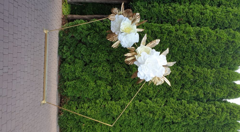 Ścianka weselna, dekoracja za Parą Młodą, Tło dekoracyjne