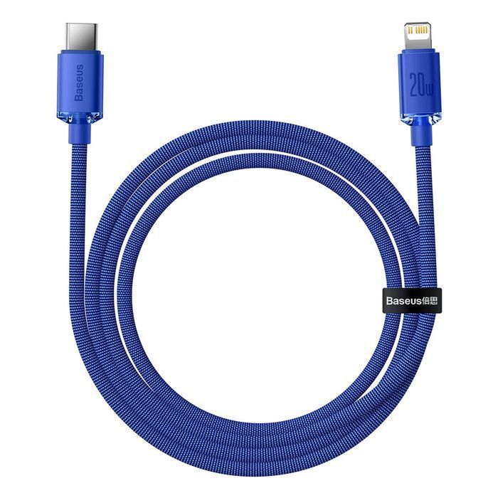 Baseus kabel przewód USB Typ C - Lightning 20W 1,2m niebieska